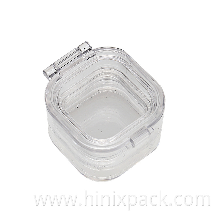 1inch 3D Suspension Packaging Clear Dental Crown Box Plastic Membrane Box Retainer Case Denture Box